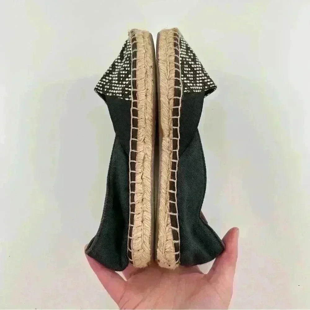 Sperry Katama Cape Espadrilles womens flats size 6 navy blue canvas slip on